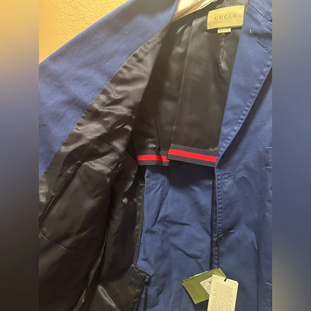 New Authentic Gucci Blazer Navy Size 48 / Fits Like a US 42